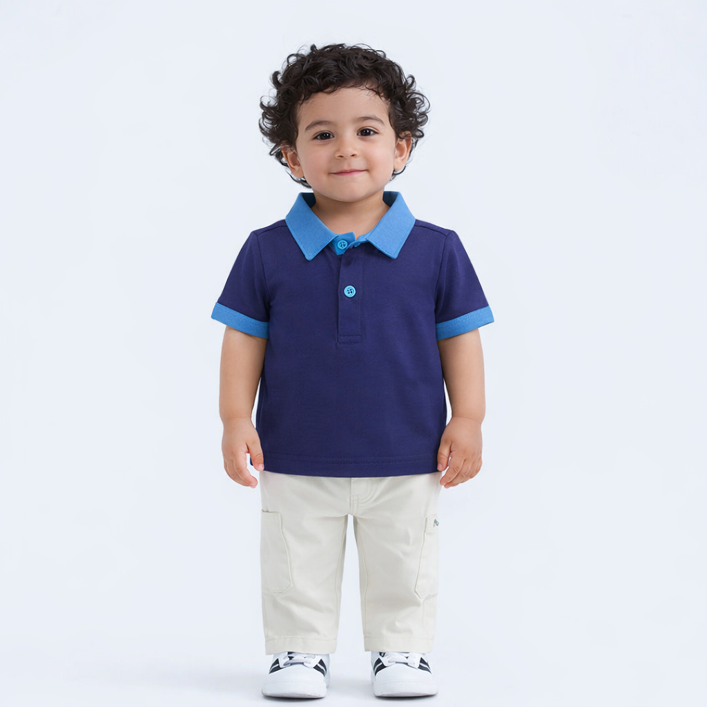 Cosmic Party Navy Polo
