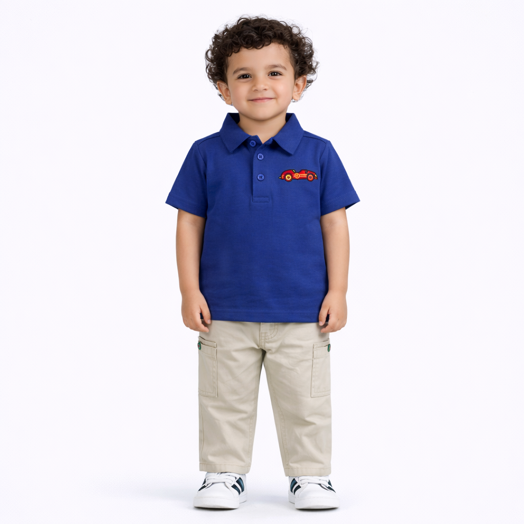 Preppy Rev Your Engine Polo