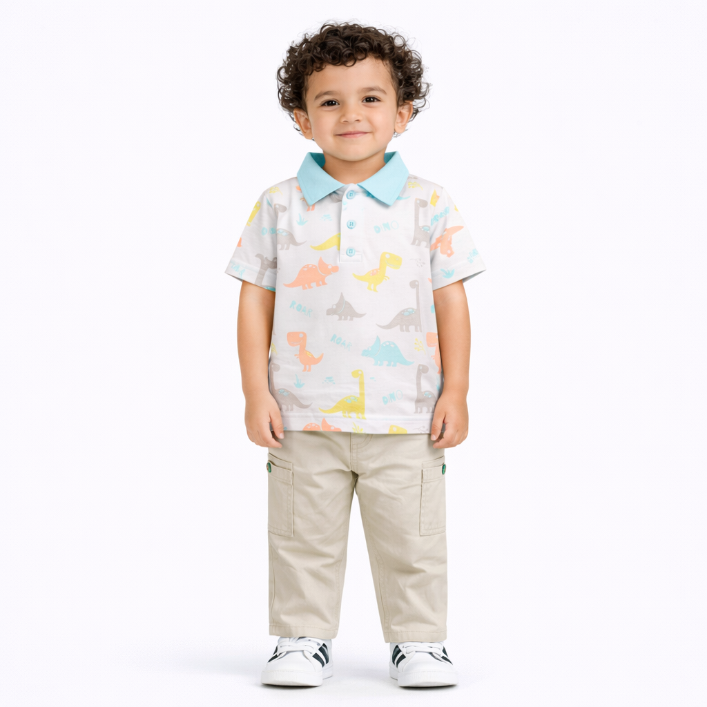 Dino Dream Collared Polo