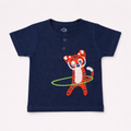 Hula-Hooping Tiger Henley T-Shirt