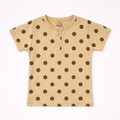 Polka Dot Henley T-Shirt