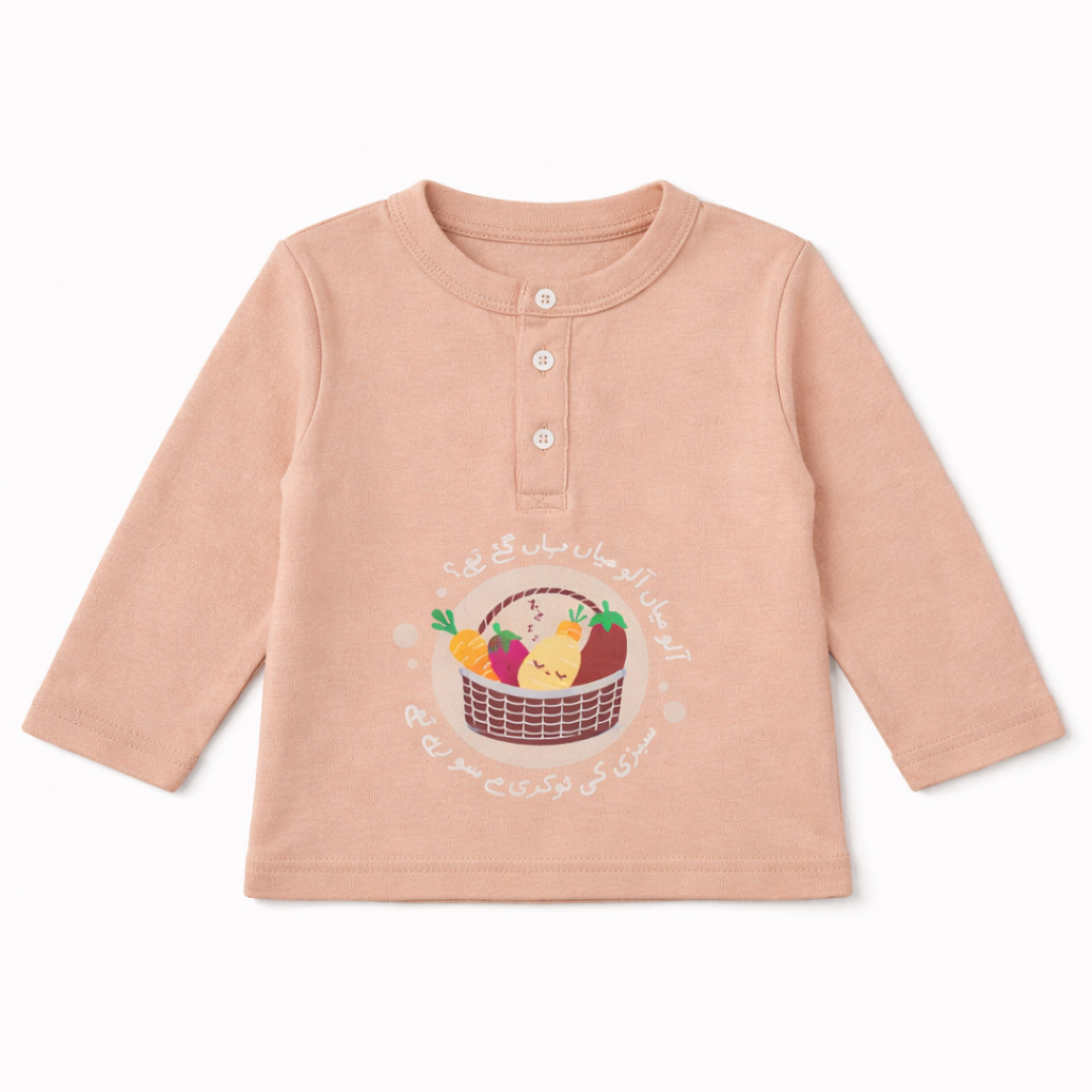 Sabzi Ke Tokray Kashmiri Pink Henley