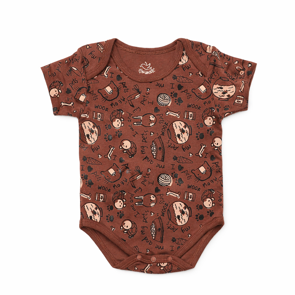 Me And My Pets Short Sleeve Bodysuit