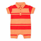 Dino Drive Polo Romper
