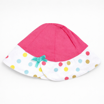 Pretty Polka Bonnet Cap