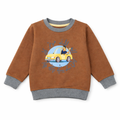 Abu Laye Motor Car Round Neck Sweatshirt - Brown