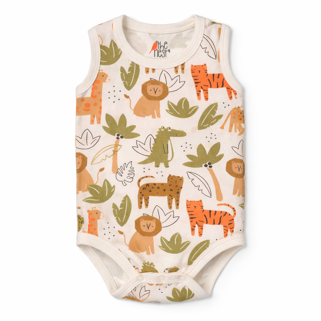Zoo Bi Doo – Nest Basic Sleevesless Animal Print Bodysuit