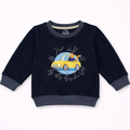 Abu Laye Motor Car Round Neck Sweatshirt - Deep Blue