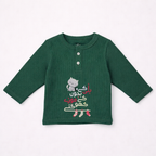 Billi Ke Bachon Ke Mozay Henley Sweatshirt - Jade Green