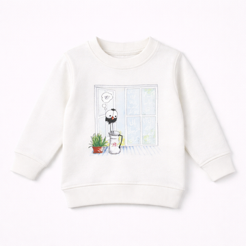 Ek Kawwa Piyasa Round Neck Sweatshirt - White