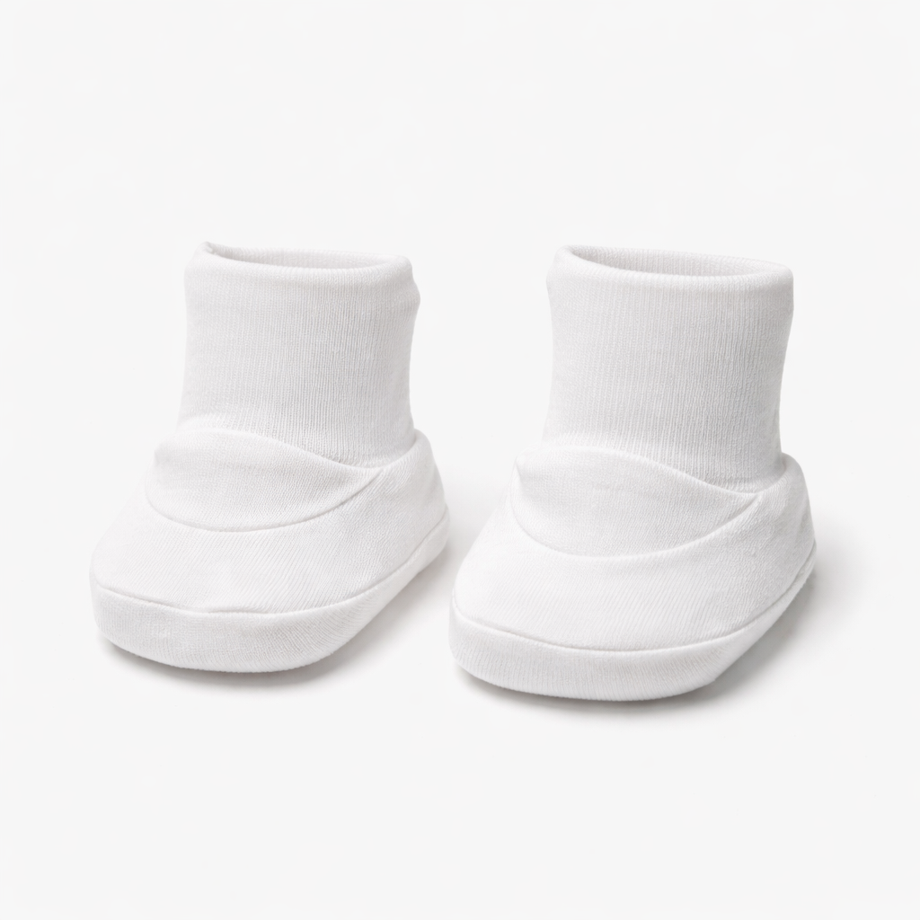 Retro White Booties
