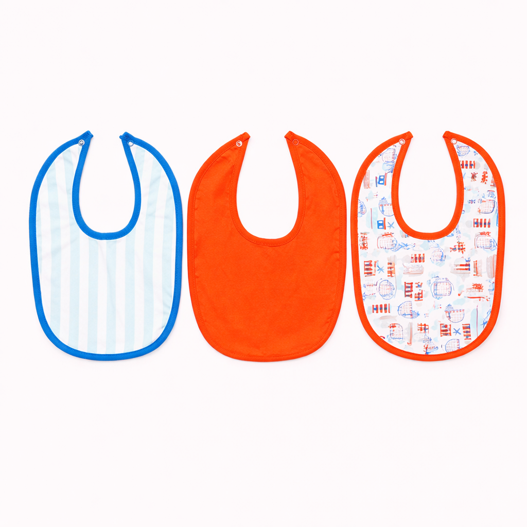 Pack Of 3 Fun in the Ocean Bibs (Bundle)