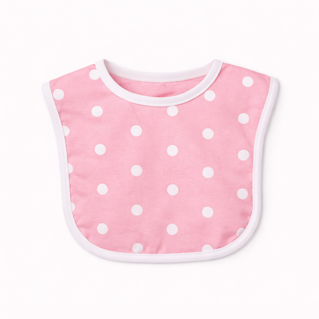 Rosy Polka Bib