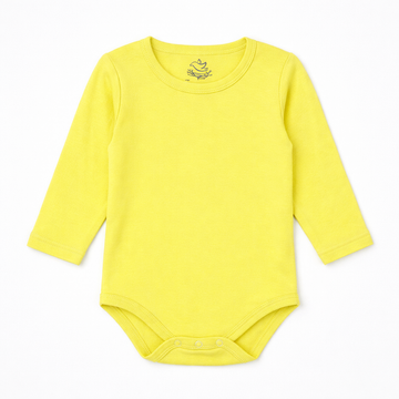 Retro Baby Long Sleeve Bodysuit Lime