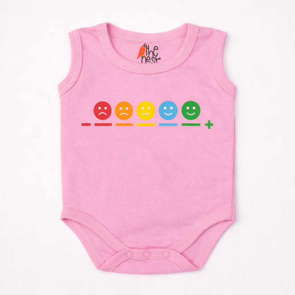 Just Smile Sleeves Less Bodysuit