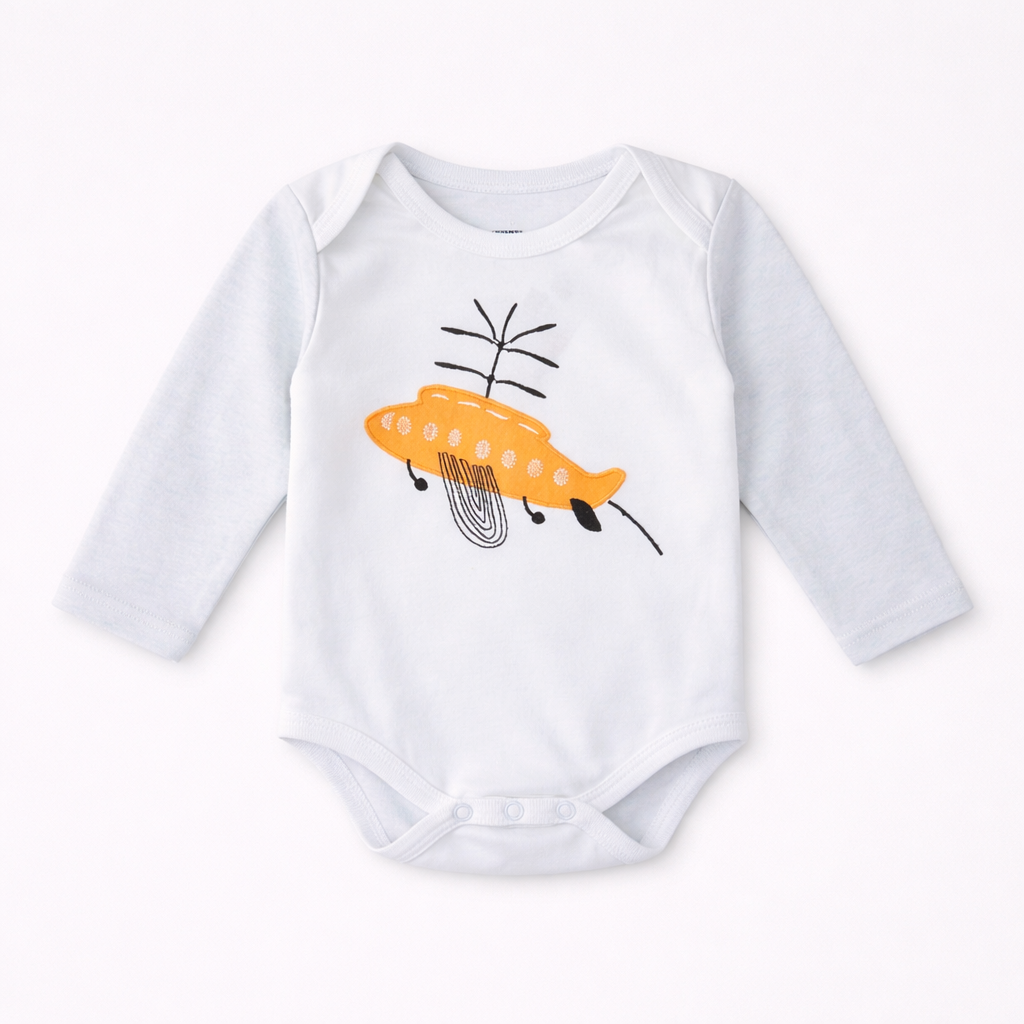 Long Sleeve Bodysuit(Embroidery) Boys Flyaway