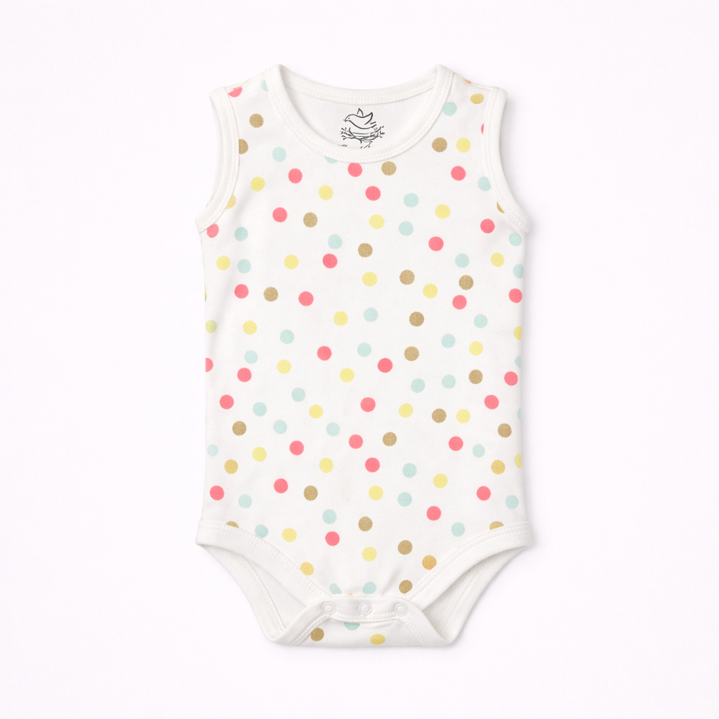 Polka Fun Sleeveless Bodysuit