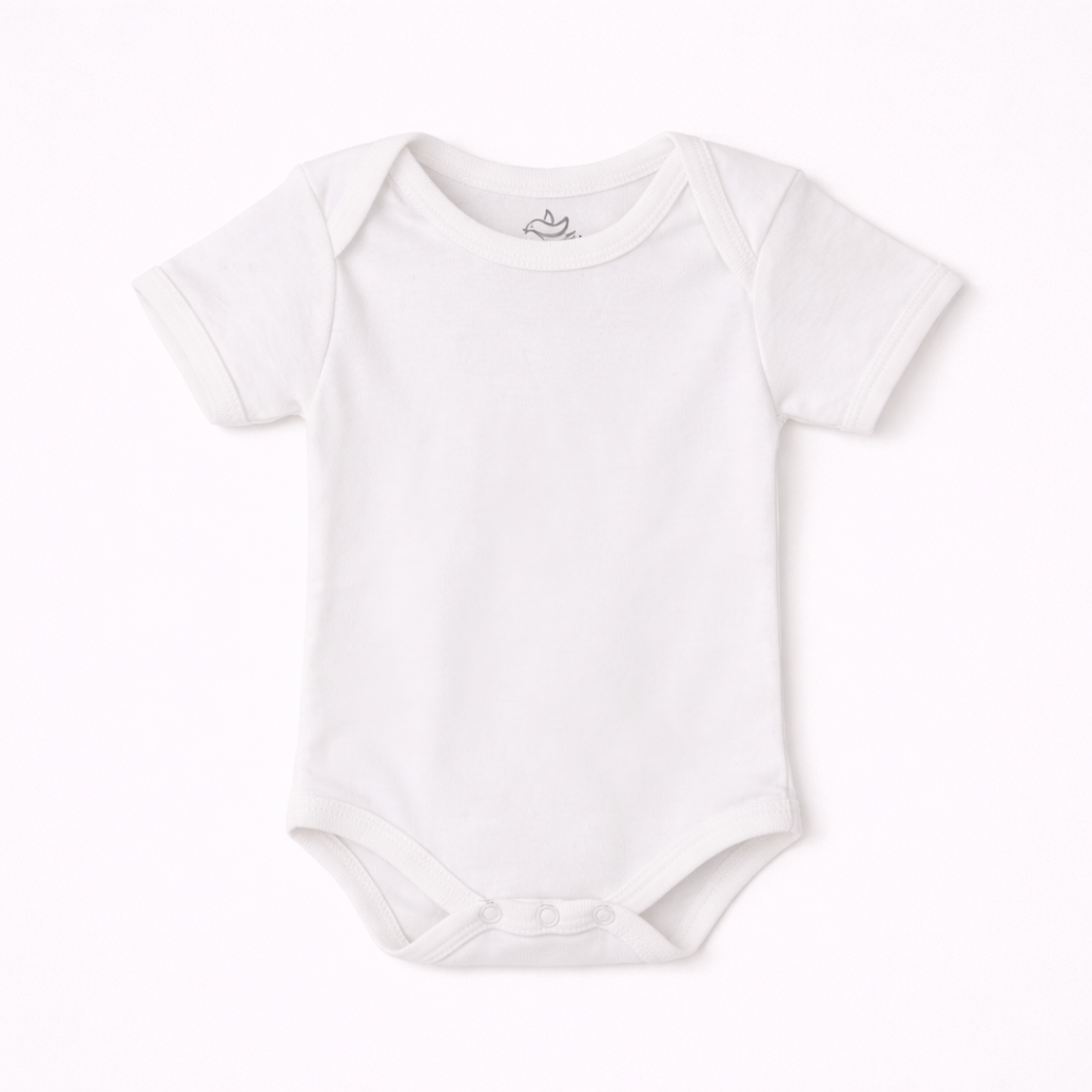 White Short Sleeve Bodysuit