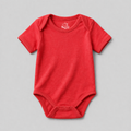 Bright Red Short Sleeve Bodysuit