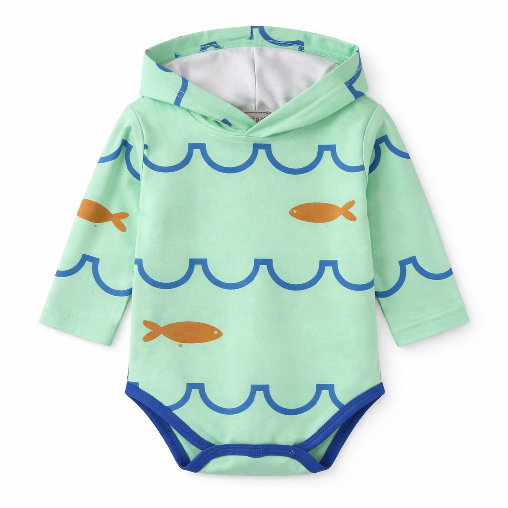 Long Sleeve Bodysuit with Hood