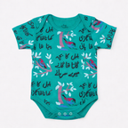 Ghousla Short Sleeve Bodysuit Spectra Green
