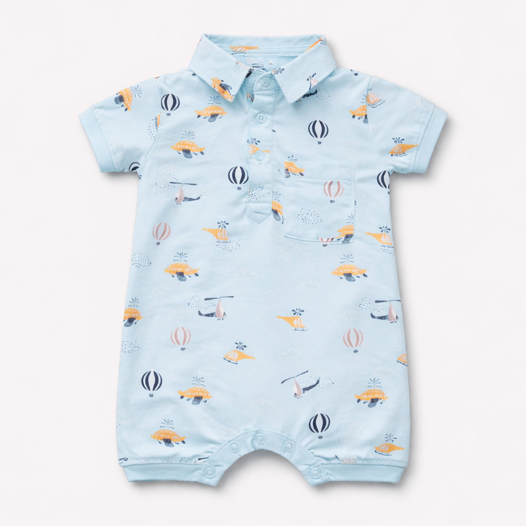 Blue Flying Collared Shirt