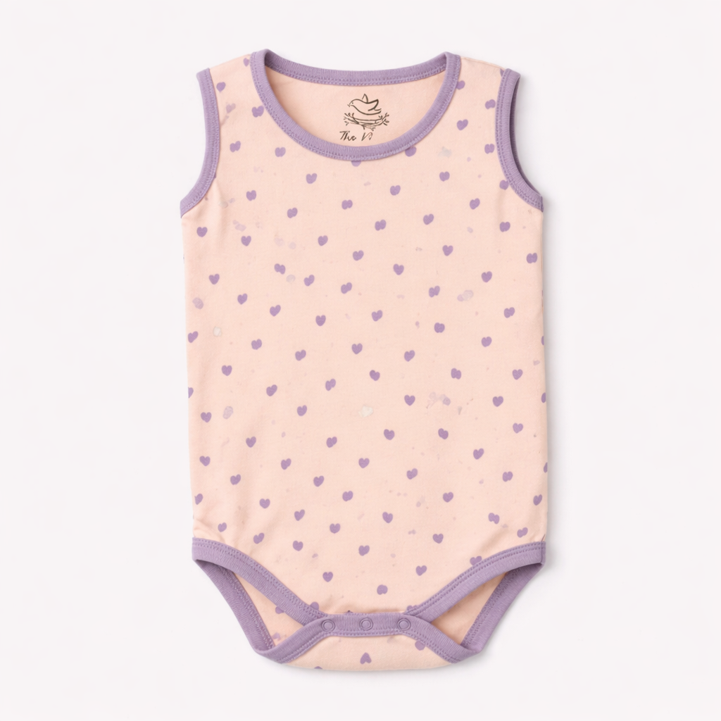 Unicorn - Sleeveless BodySuit (Pink Heart)
