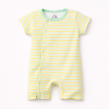 Olive Green Half Sleeves Bodysuit