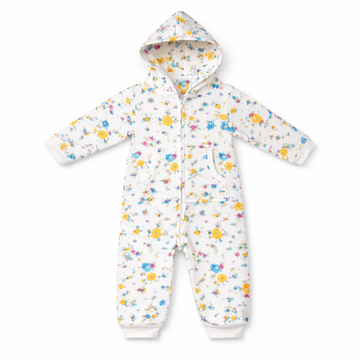 Flowers Bloom Hooded Bodysuit