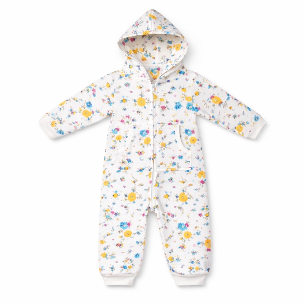 Flowers Bloom Hooded Bodysuit