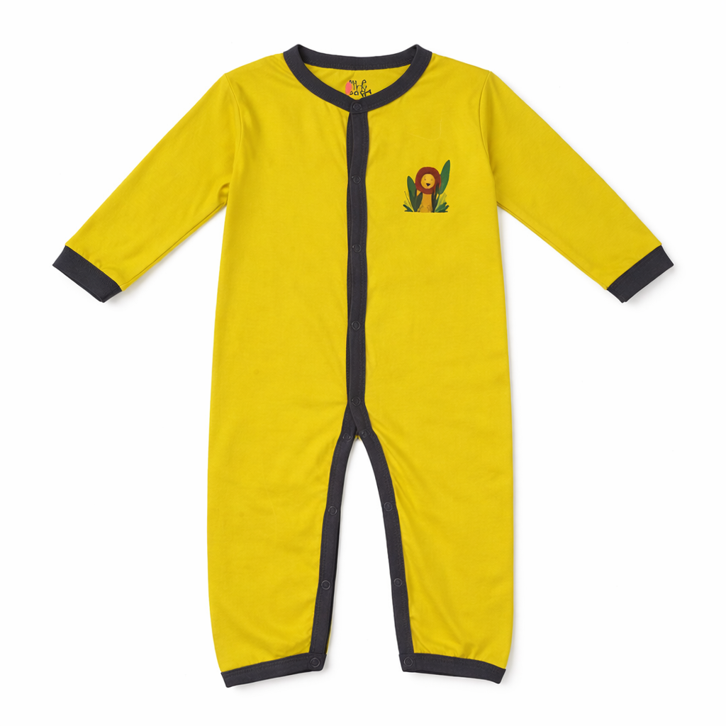 ZOO BII DOO – Nest Basic Long Sleeve Sleeping Suit – Mustard Yellow