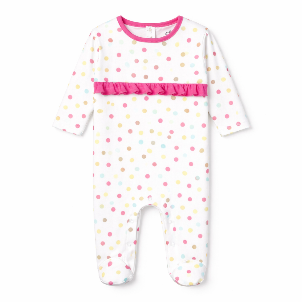 Little Ladybug polka dots Sleeping suit