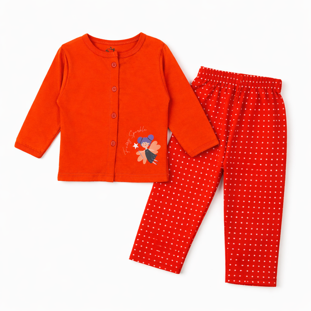 Cherry Valentine Baby Top & Pajama Set