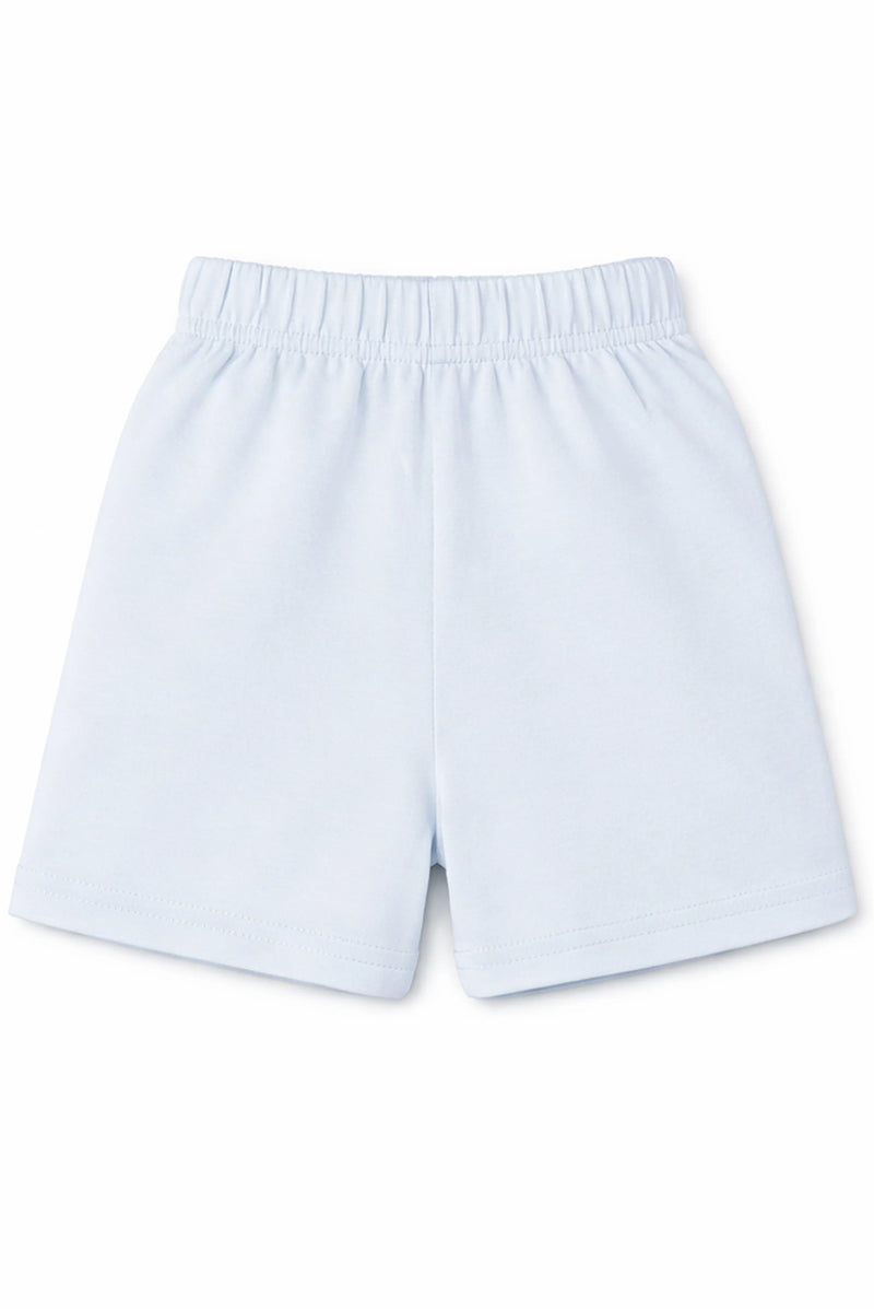 Shorts: Premium Cotton Light Blue "Cool And Kind" Graphic Casual Essentials and Active Playwear
