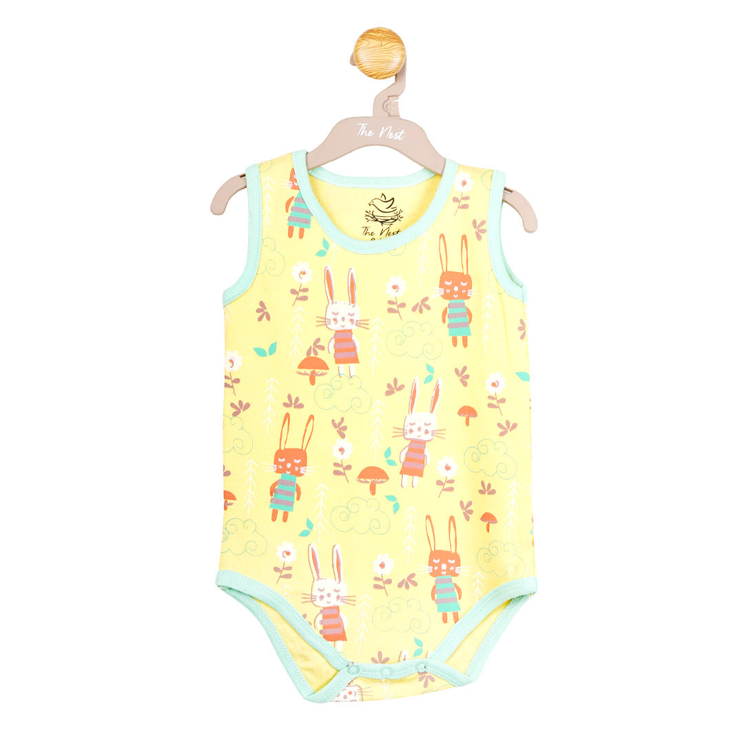 Pack Of 3 Hunny Bunny Sleeveless Bodysuit (Bundle)