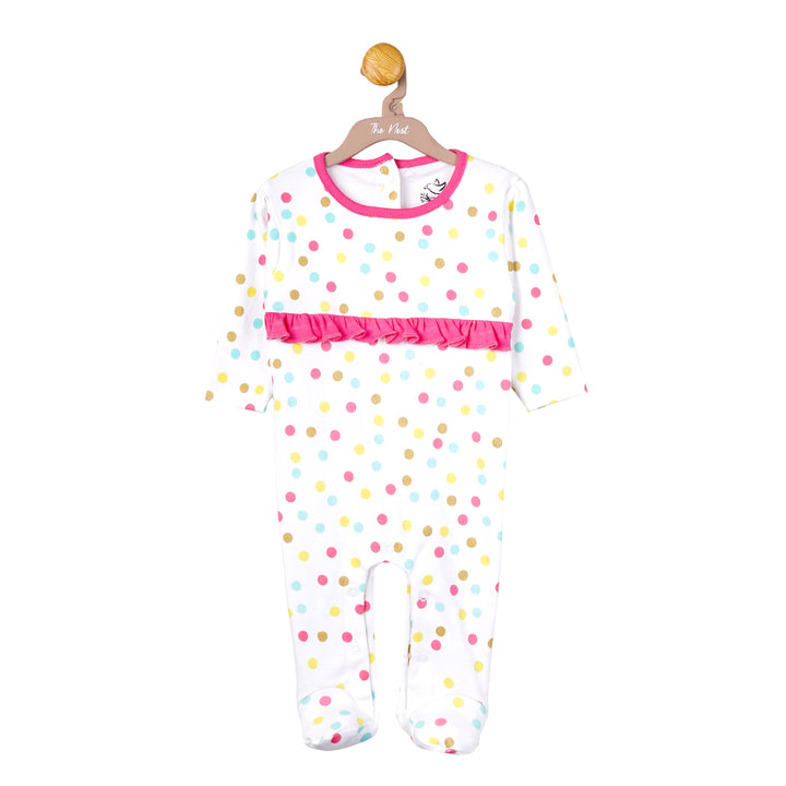 Little Ladybug polka dots Sleeping suit