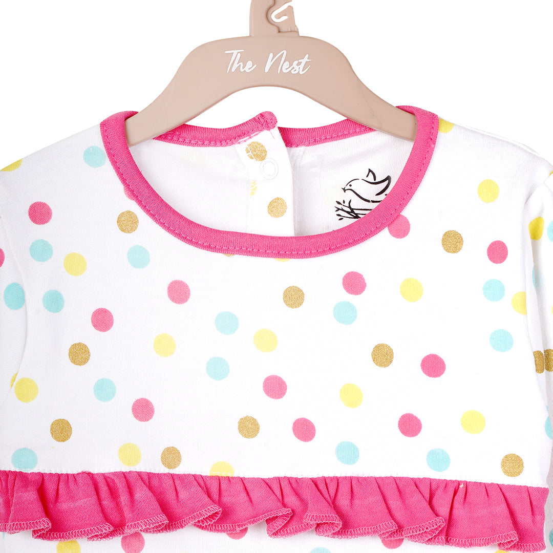 Little Ladybug polka dots Sleeping suit