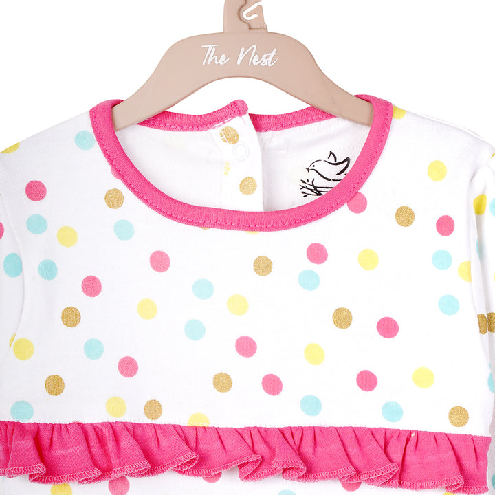 Little Ladybug polka dots Sleeping suit