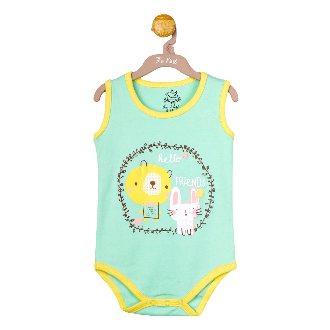Pack Of 3 Hunny Bunny Sleeveless Bodysuit (Bundle)