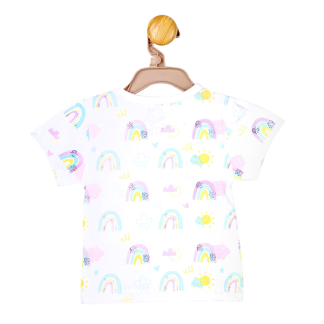 Rainbow Bliss Snap-up Tee