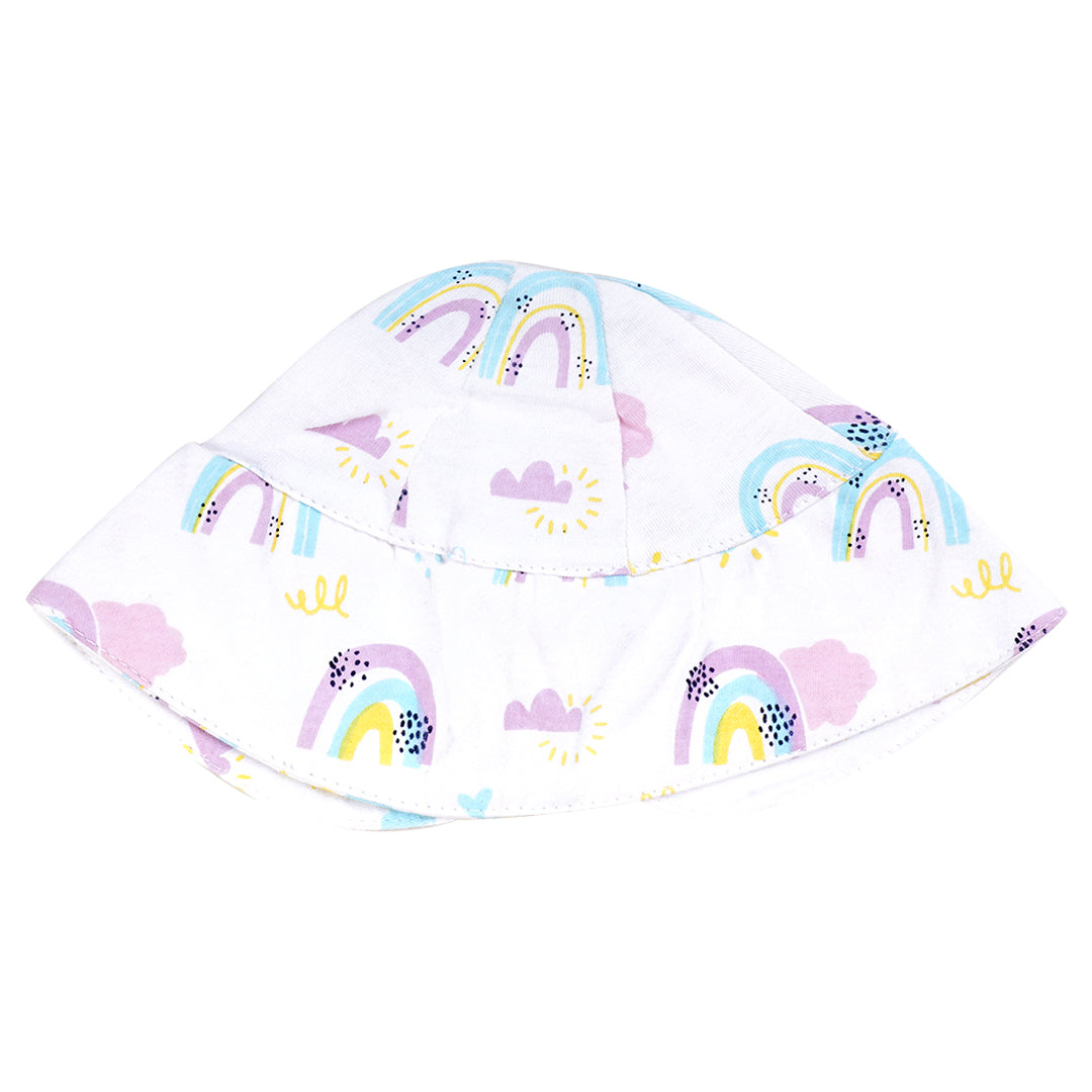 Rainbow bliss baby bonnet/cap