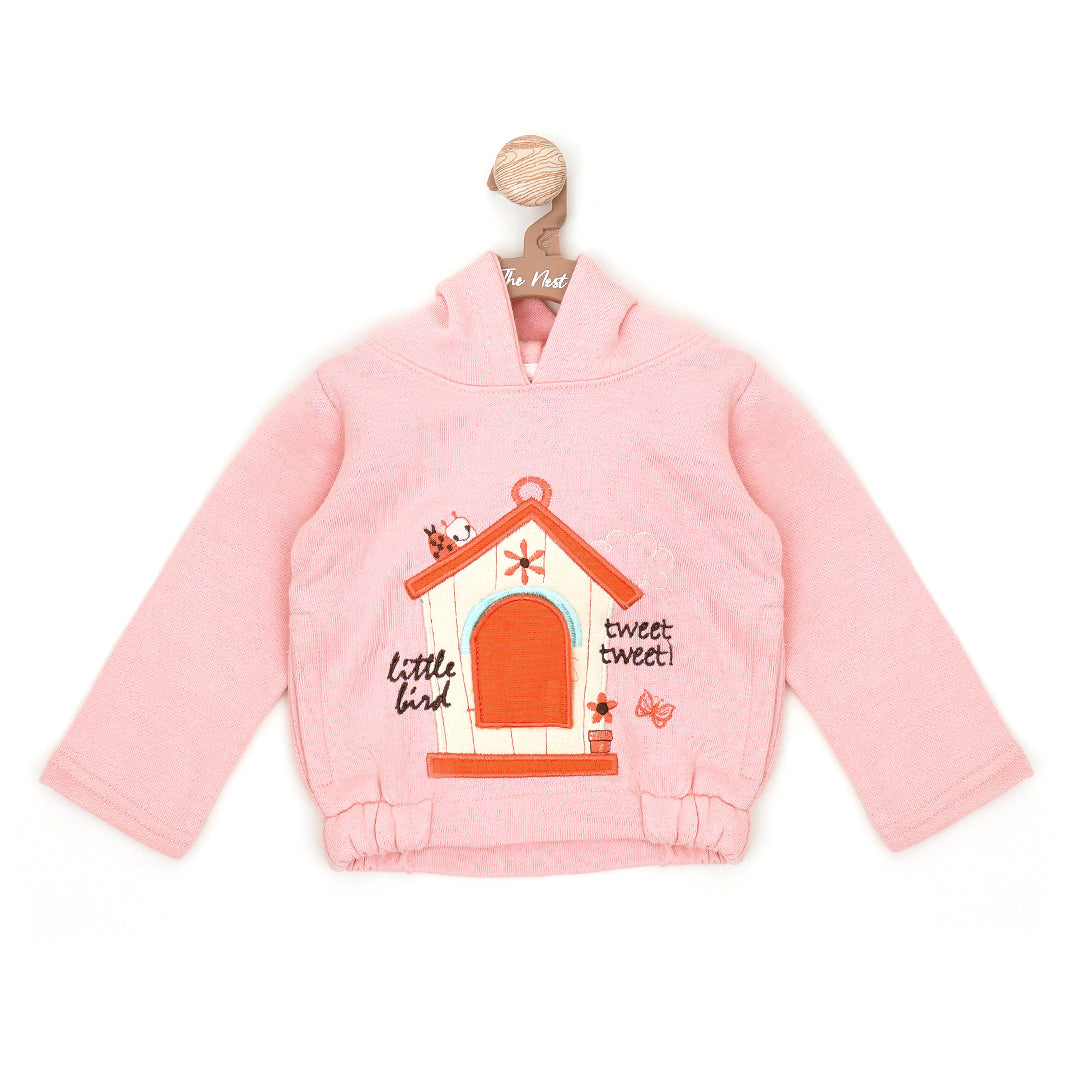 Bird House  Sweet Tweets Pink Hoodie