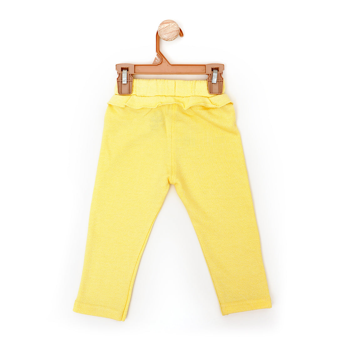 Bird House Yellow Color Baby Trouser