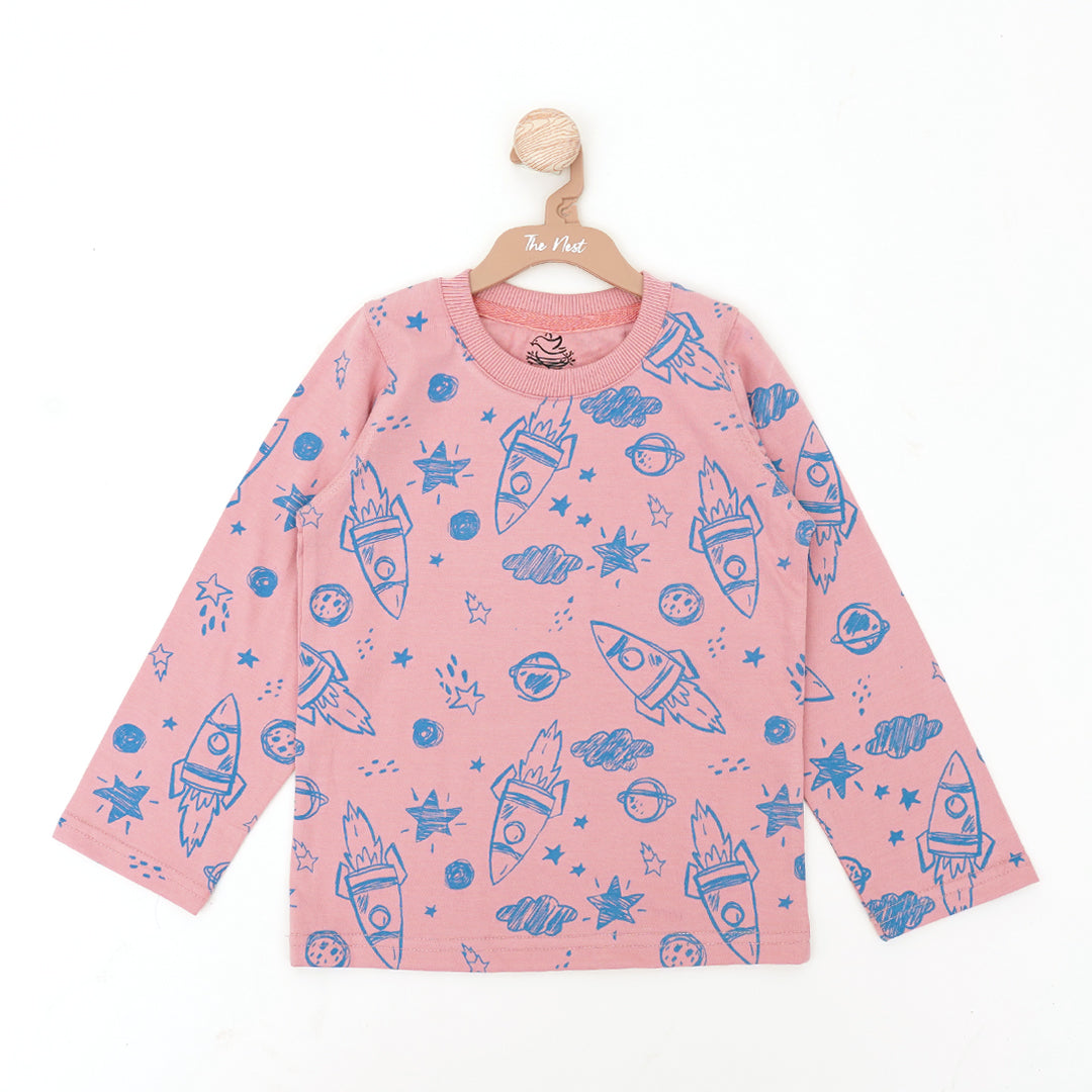 Starry Dreams Round Neck Sweatshirt