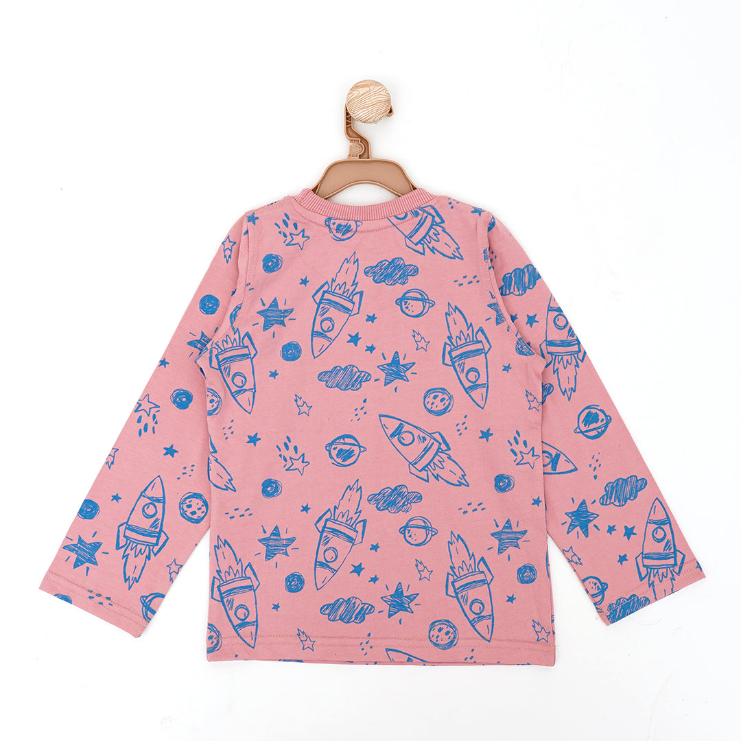 Starry Dreams Round Neck Sweatshirt