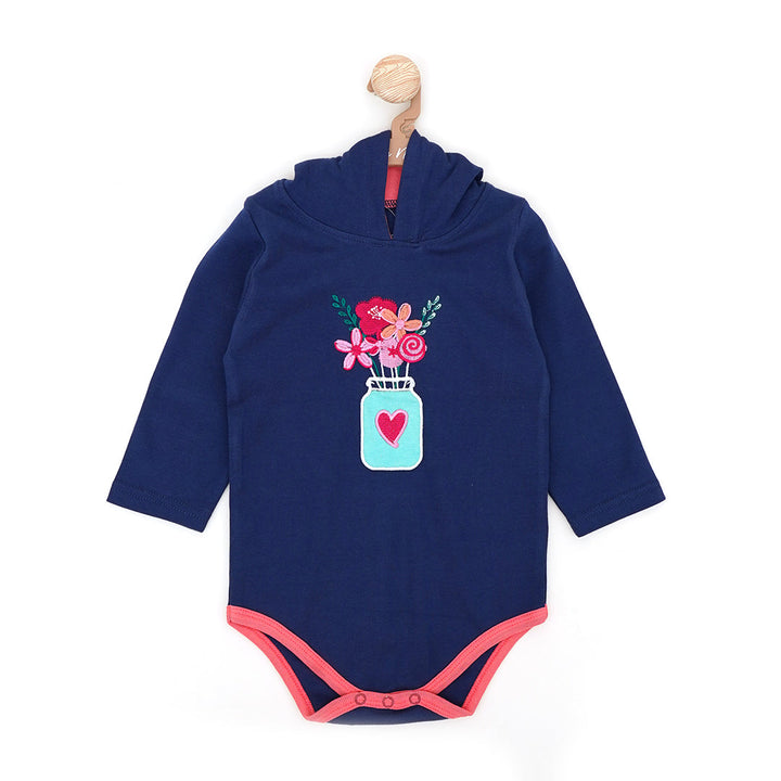 Flora and Fauna Hooded bodysuit