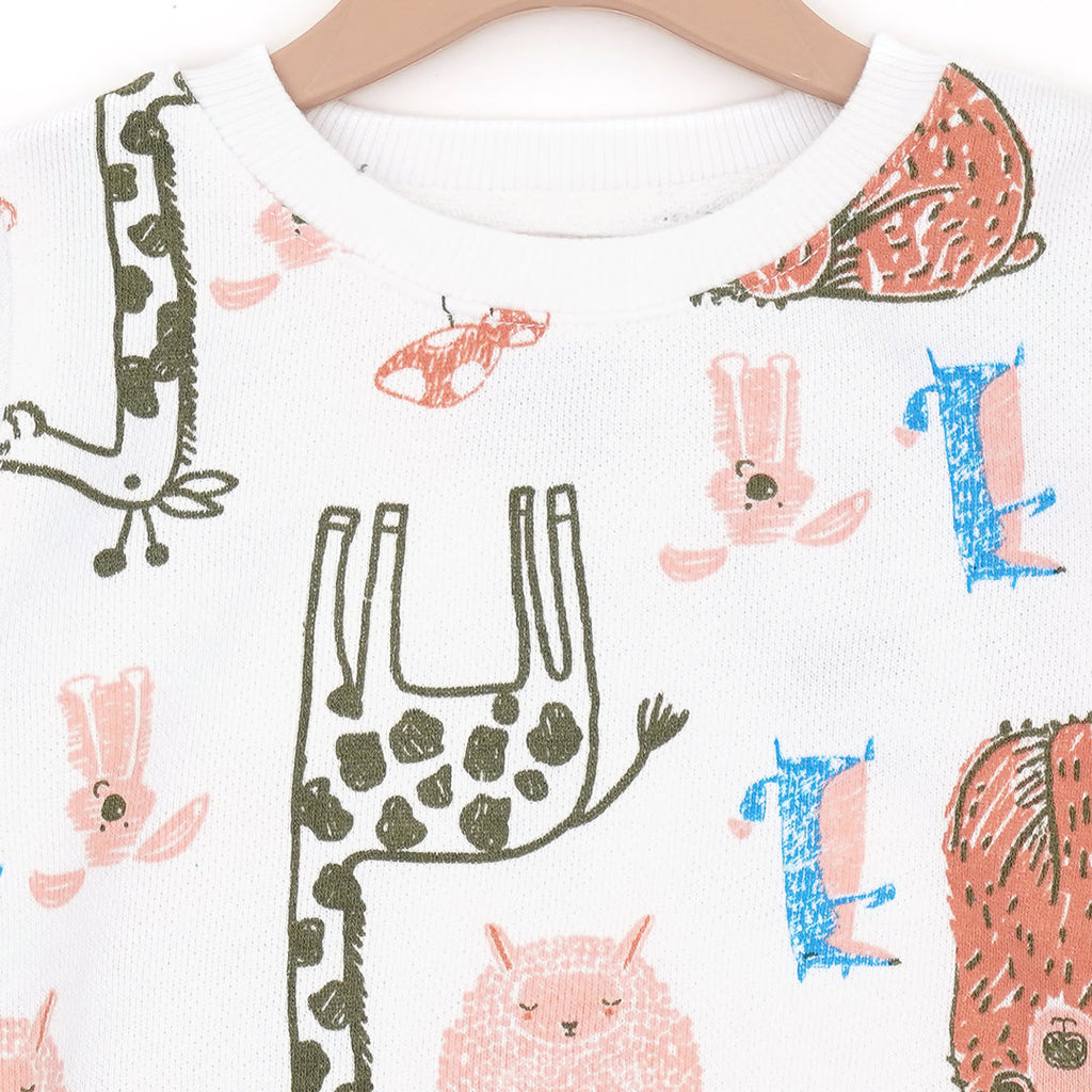 Lets Draw Round Neck Sweatshirt