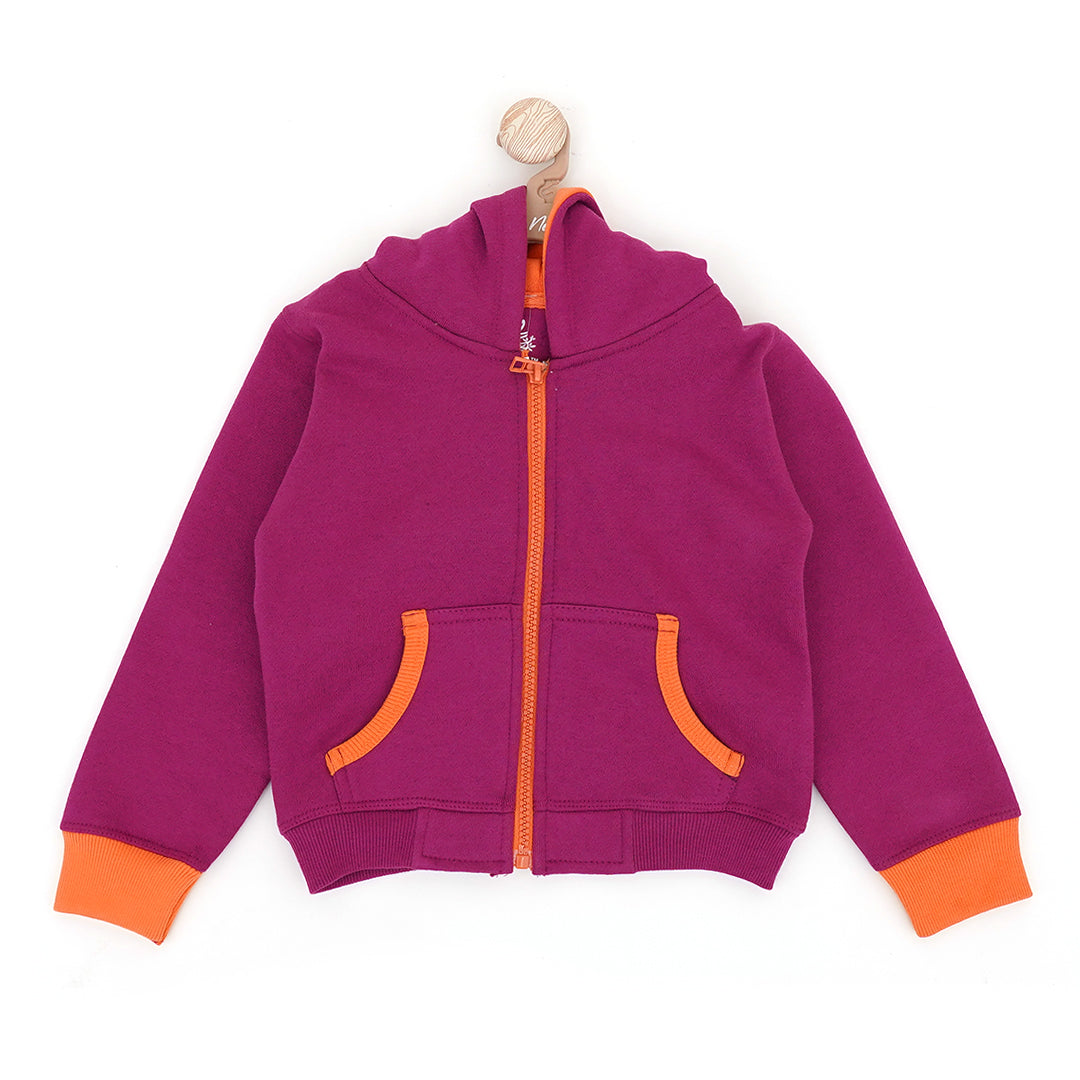 Purple Orchid Zipper Hoodie