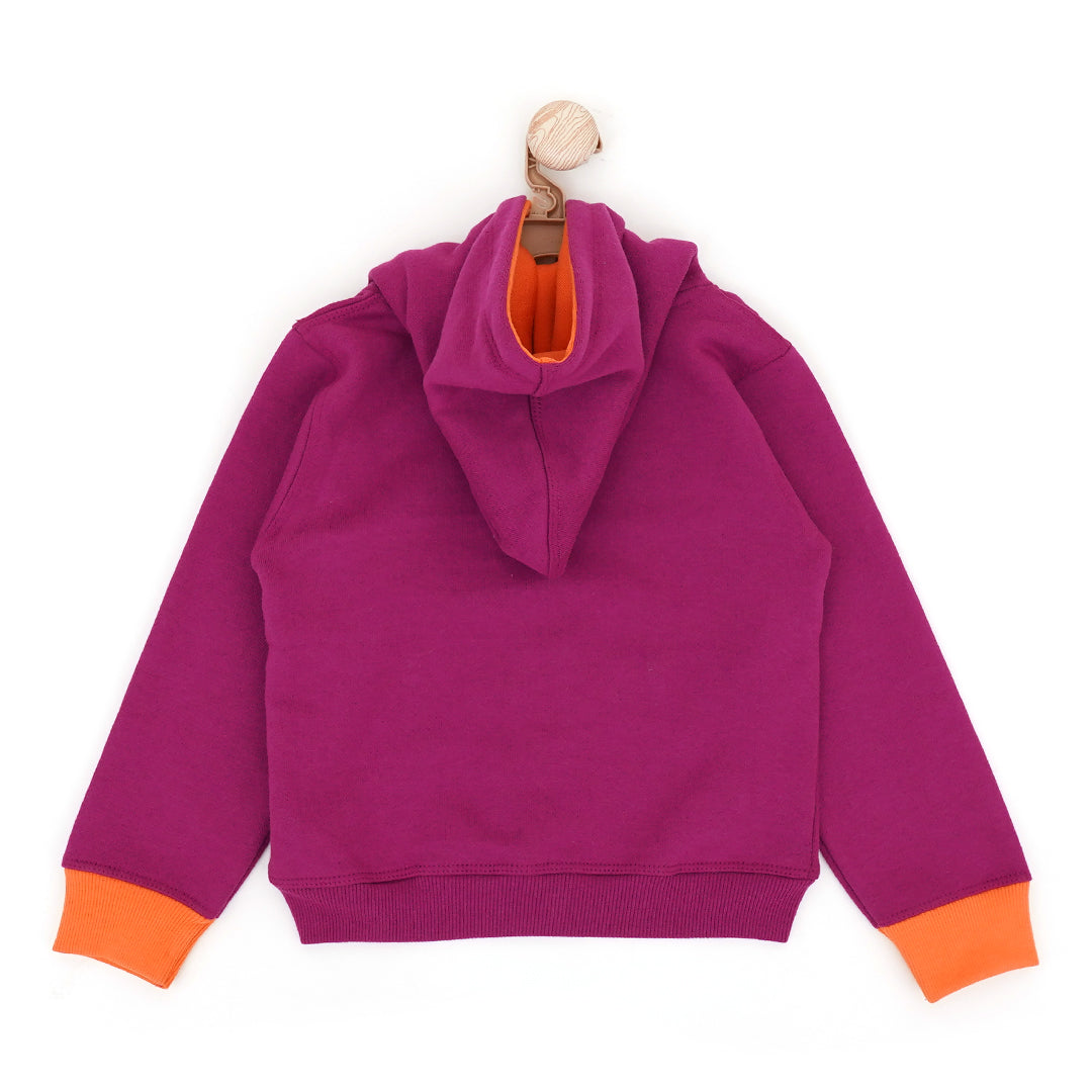 Purple Orchid Zipper Hoodie