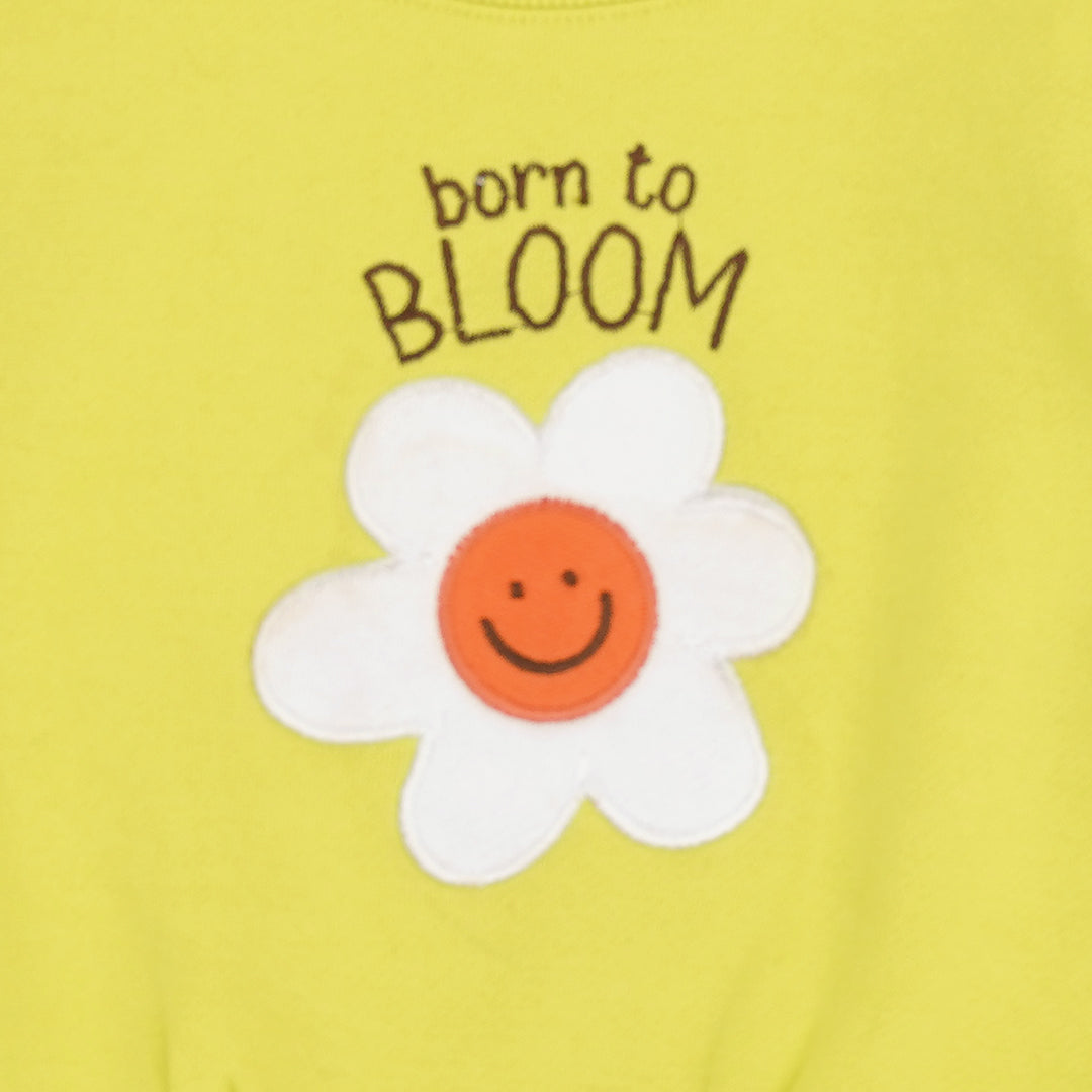 Ruffle Charm Round Neck Sweatshirt
